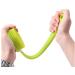 Lalacolorful Silicone Back Scrubber Exfoliating Shower Brush Set - Long Handle, Double-Sided, With Hook - Hair Scalp Massager & Facial Cleansing Brush - Yellow & Green - Buy Online on GoSupps.com
