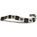 Equipride Argentina Polo Browband for Bridle Embroidered Gaucho Grey Brown Leather Cob (15")