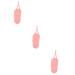Baluue 3pcs Curling Iron Storage Bag Storage Bags Curlers Hair Curler Hair Crimper Pink 29.50X13.50X2.00CMx3pcs Pinkx3pcs