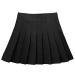 UTTPLL Toddler Pleated Skirt School Uniform Elastic Waist Skort Shorts Little Kid Girls Student Tennis Mini Scooter Skirt Black 10-11 Years
