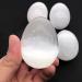 Natural Quartz Palm Stone Hand Crafts White Selenite Egg Crystal 1pc Chakra Reiki Balancing