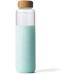 Soma Glass Water Bottle with Silicone Sleeve, BPA-Free, Mint, 17oz 17oz Mint