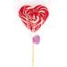 Large Lollipops Rainbow Swirly 80g Lollies Round & Heart Shaped Candy Rock (3) - Buy Online on GoSupps.com