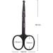 9CM Black Round Head Nose Hair Shaving Shaving Supplies and Accessories Hair Clipper Eyebrow Scissors Comb Eyelash Hair Trimmer - Buy Online on GoSupps.com