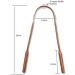 White Leaf 100% Pure Copper Tongue Scraper Pack of 2 for Adults - Natural Cleaner with Firm Grip & Travel Case - Dental Health and Fresh Breath - Buy Online on GoSupps.com