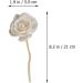 Cabilock Aroma Sticks Diffuser Set - 8 Replacement Rattan Sticks for Essential Oil & Aromatherapy - Wood Fragrance Diffuser with Artificial Flower Head - Buy Online on GoSupps.com