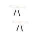 Baluue 2pcs Three-point Eyebrow Ruler Eyebrow Stencil Kit Women Eyebrow Ruler Eyebrow Drawing Tool Caliper mediumx2pcs As Shownx2pcs