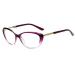 PARWANA Anti Glare Reading Glasses Unbreakable Computer Readers Flat Light Mirror Presbyopic Glasses for Women/Men +0.00 Purple