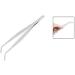 20cm Angled Slanted Tip Metal Curved Tweezer Silver Tone - Buy Online on GoSupps.com