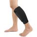 Soccer Shin Guard Sleeve with Pocket for Teens - Black | Compression Calf Support for Youth Soccer Players - Buy Online on GoSupps.com