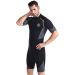 ZCCO Men's 1.5mm Shorty Wetsuit - Premium Neoprene, Back Zip, Short Sleeve for Diving, Spearfishing, Snorkeling, Surfing - Buy Online on GoSupps.com