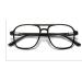 Zhuyiqz anti-glare-aviator trend reading glasses anti-blue light computer reader large flat light mirror glasses (color: black size: +250) +250 black