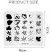 Alexnailart NA006: Natural Leaves Nail Art Stamping Plate for DIY Stencil Designs - Buy Online on GoSupps.com