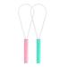 Rufuz tongue scraper healthy oral hygiene brushes tongue scraps paper dentist developed to heal bad breath tongue scraping with case for adults and children green