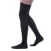 Allegro 20-30 mmHg Microfiber 262 Thigh High Compression Hose Comfortable Support Garments Black X-Large