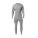 Stanfield's Cotton Rib Combination Top, Grey Heather, Small