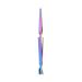 Colored Titanium Double Ended Nail Pincher Stainless Steel Nail Shaping Stick Multifunctional Nail Clip Tweezers Tool for Manicurist Colored Titanium(straight)