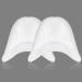 FOMIYES Silicone Pointed Dance Shoe Pads - High Heel Toe Protectors for Women - 1 Pair (White) - Buy Online on GoSupps.com