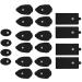 TENS Unit Electrode Pads Reusable Self-Adhesive Replacement Massage Pads Latex Free Standard Connection Snap on 3.5mm Cable for Tens EMS Massager