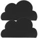 2 Pack Cloud Shape Silicone Placemat for Kids - Black Heat Insulation Feeding Plate Placemat - Buy Online on GoSupps.com