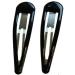 DTrendz Large Big Plain Black Bendies Sleepies Snap Clips Hair Slides (9 CM Black) - Buy Online on GoSupps.com