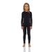 Rocky Thermal Underwear For Girls (Thermal Long Johns Set) Shirt & Pants, Base Layer w/Leggings/Bottoms Ski/Extreme Cold Black Medium