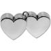 Double Heart Balloon Weight | Silver | Party Decor - Buy Online on GoSupps.com