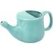 Ancient Impex Ceramic Neti Pot Spill Proof with 5 Sachets Neti Salt - Turquoise Holds 400 ML (13.5 FL Oz) - Buy Online on GoSupps.com