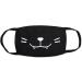 Mis.Moon 4 Pack Cartoon Pattern Face Masks - Stylish Black Cotton Dustproof Masks for Kids & Adults - Buy Online on GoSupps.com