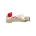 hgnxa Cute Heart&Bone Shape Hairpins Hot Girls Duckbill Hair Clip Spring Hair Clip for Woman Ponytail Side Hair Clip Beige