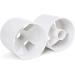 Golf Hole Putting Cup Set - USGA Regulation Conforming | 2 ABS Ivory White Cups | 4 Diameter x 4 Depth | Ideal for Practice Putting Green - Buy Online on GoSupps.com