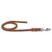 Fat leather line 1m / 1.35m / 2.20m / 3m chrome or brass without hand loop (1m x 10mm cognac chrome hook) 1m x 10mm cognac chrome hook