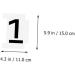NUOBESTY 1 Set 10pcs Hollow Number Template Kids Painting Templates Letter Drawing Molds Spray Paint Graffiti White 15X11X0.1CM - Buy Online on GoSupps.com