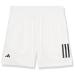 adidas Boys' Club Tennis 3-Stripes Shorts Large White