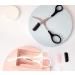 Professional Precision Eyebrow Trimmer Scissors with Comb - Black/Silver for Men - Buy Online on GoSupps.com