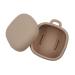 Silicone pacifier case dummy storage case with lid dustproof pacifier holder with hanging hooks newborn care accessories nipple storage case brown
