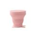 Collapsible Travel Cupnfoldable Cup Collapsible Silicone Cup for Home Travel Use Menstrual Cups and Storing Your Diva Cup Foldable Silicone Cup 1 Piece Pink