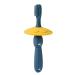 SUICRA Toothbrushes Toothbrush with soft bristles made of silicone deciduous toothbrush (Color : Blue)