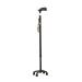 Crutches for The Elderly Size Four-Legged Cane Telescopic Crutches Aluminium Alloy Crutches Non-Slip Crutches for The Elderly Adjustable Walkers (Color : Schwarz) Smooth Sailing