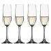 EKM Living Spiegelau value set 2 x 4 glassespieces champagne flute 45107 Vino Grande 4510275 and free 1 x Trinitae body care product