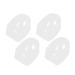 Set of 4 Nailing Tool Nail Tool Dip Nail Accessories Manicure Nail Art Tool White Nail Polish Tin for Nail Tip Shape Guides Mould Lip Gloss
