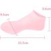 ANCLLO Silicone Moisturizing Socks Women Foot Spa Pedicure Silicone Socks for Cracked Feet Elastic Non Slip Multi Purpose Pink (M) - Buy Online on GoSupps.com