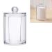 YSH Makeup Transparent Round Plastic Cosmetic Box Cotton Pads Storage Box Cosmetic Beauty Tool Kit