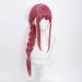 Long Pink Braids Wig for Makima Cosplay - Anime Braided Wig with Bangs for Chainsaw Man Halloween Party + Free Cap - Buy Online on GoSupps.com