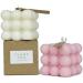 Small Light Purple Bubble Cube Candle - Soy Wax Aromatherapy Scented Candle for Relaxation & Birthday Gift | 1PC - Buy Online on GoSupps.com