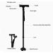 SilteD Adjustable Aluminum with Alarm Lights Elderly Crutches - Telescopic Folding Outdoor Multi-Functional Intelligent Cane Parent's Gift - Buy Online on GoSupps.com