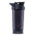Shieldmixer Hero Pro Classic Shaker Logo Black - BPA-free - Gym accessories - Protein shaker - Fitness drinking bottle - Black - 700ml