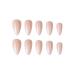 SINHOT Long Almond Nude Press on Acrylic Gradient False Nails - 24pcs | Stiletto Full Cover Glossy Design (FN0010001) - Buy Online on GoSupps.com