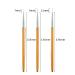 Lovenails Finelin Brush Set - 3-Piece Gold Nail Art Brushes for Detailed Designs & Paintings - Buy Online on GoSupps.com