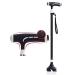 Aluminum Alloy Old Man Crutches LED Lamp Four Feet Multi-Purpose Ergonomic Cane Non-Slip Forearm Crutches Metal Cane Adjustable Walker Interesting Safehappy